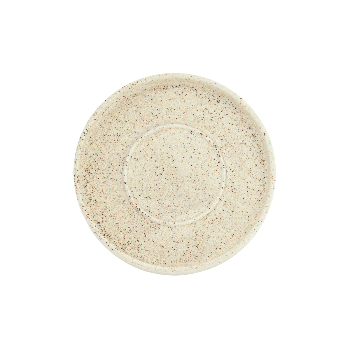 70.BW30255 Brew Pottery Tan Straight-Side Saucer 155mm Globe Importers Adelaide Hospitality Supplies