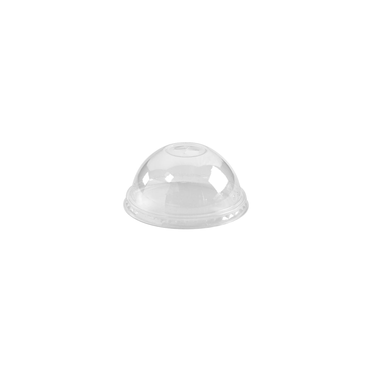 BP.C-96D(X) BioPak Clear PLA BioCup Dome Lid with 22mm X-Slot 96mm Globe Importers Adelaide Hospitality Supplies