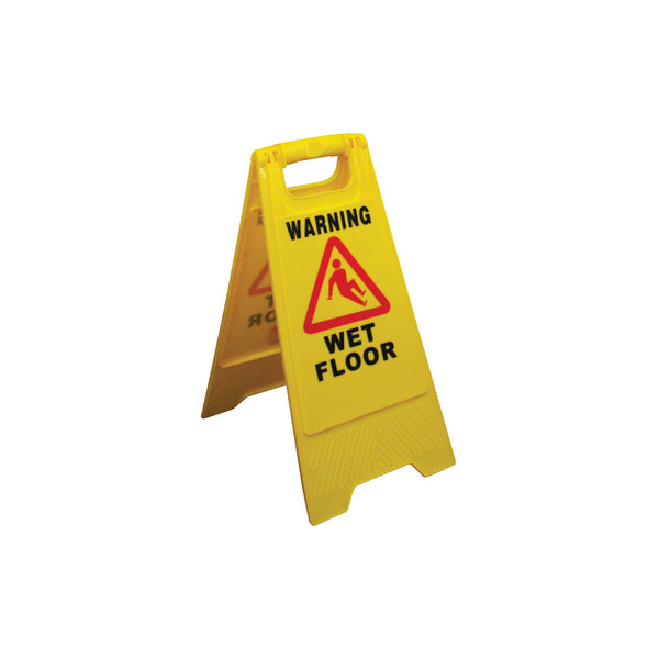 EDCO.19030 A-Frame Yellow Plastic Wet Floor Sign  Globe Importers Adelaide Hospitality Supplies