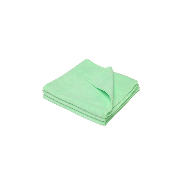 Microfibre Cloth Green 400x400mm (3/pack)
