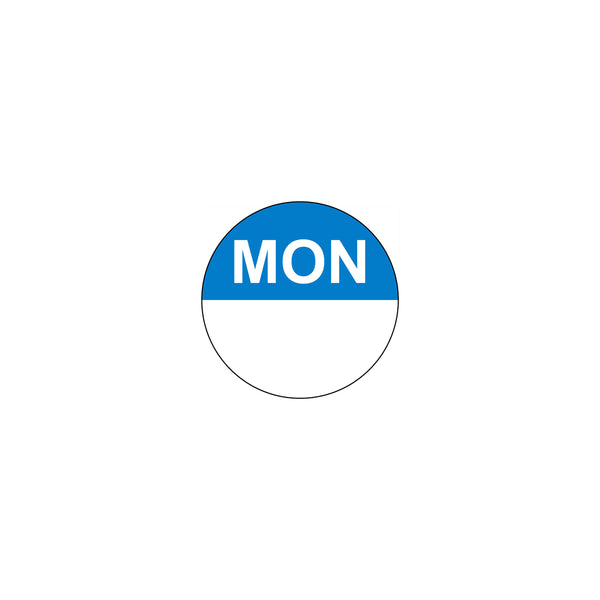 FF.80100 Removable Date Sticker Round Monday 24mm Globe Importers Adelaide Hospitality Supplies