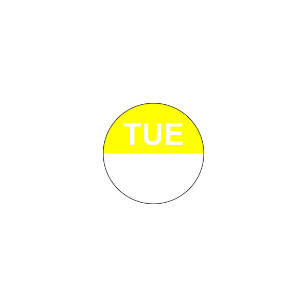 FF.80200 Removable Date Sticker Round Tuesday 24mm Globe Importers Adelaide Hospitality Supplies