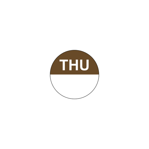 FF.80400 Removable Date Sticker Round Thursday 24mm Globe Importers Adelaide Hospitality Supplies