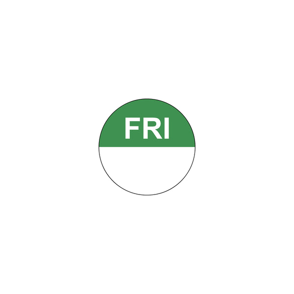 FF.80500 Removable Date Sticker Round Friday 24mm Globe Importers Adelaide Hospitality Supplies