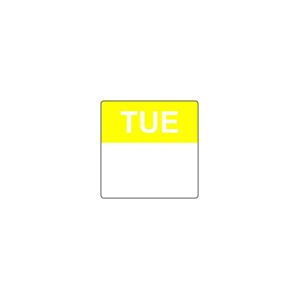 FF.90200 Removable Date Sticker Square Tuesday 40mm Globe Importers Adelaide Hospitality Supplies