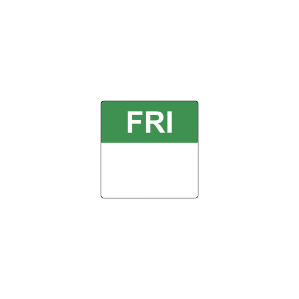 FF.90500 Removable Date Sticker Square Friday 40mm Globe Importers Adelaide Hospitality Supplies