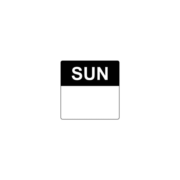 FF.90700 Removable Date Sticker Square Sunday 40mm Globe Importers Adelaide Hospitality Supplies