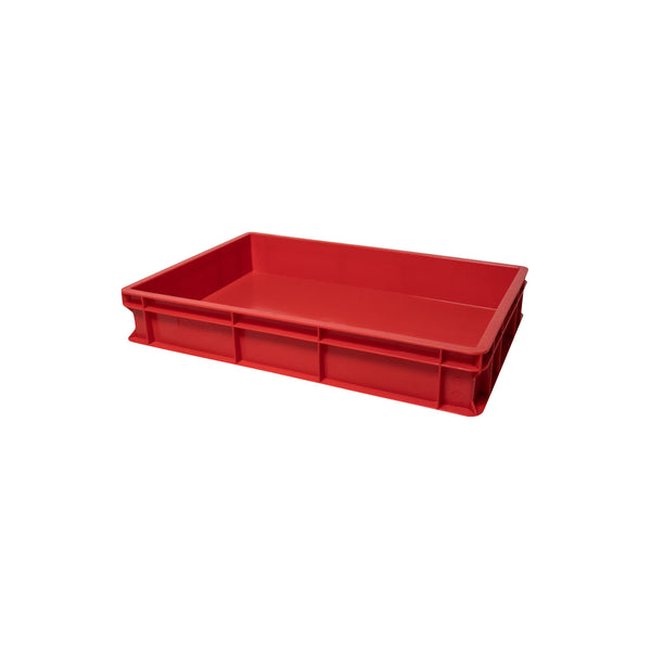 GD.VAS010.RD Stackable Pizza Dough Box Base Red 600x400x100mm Globe Importers Adelaide Hospitality Supplies