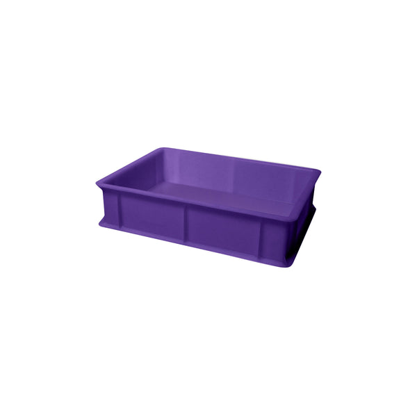 GD.VAS403010L Stackable Pizza Dough Box Base Purple 300x400x100mm Globe Importers Adelaide Hospitality Supplies