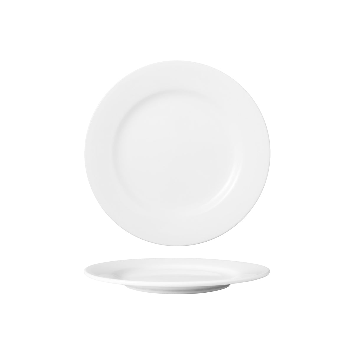 HAG.WBI0004 Maxwell & Williams White Bistro Round Wide Rim Plate 235mm Globe Importers Adelaide Hospitality Supplies