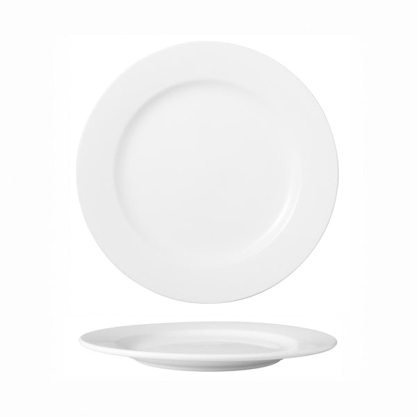 HAG.WBI0007 Maxwell & Williams White Bistro Round Wide Rim Charger 305mm Globe Importers Adelaide Hospitality Supplies