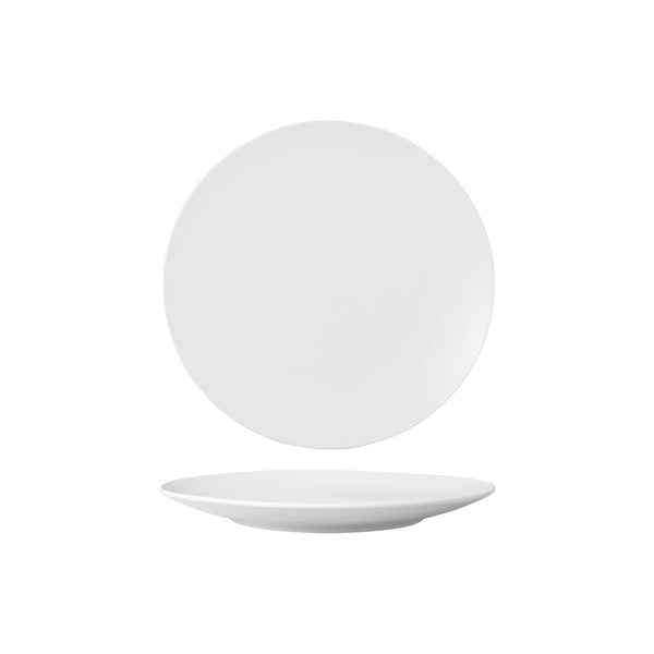 HAG.WBI0008 Maxwell & Williams White Bistro Round Coupe Plate 205mm Globe Importers Adelaide Hospitality Supplies