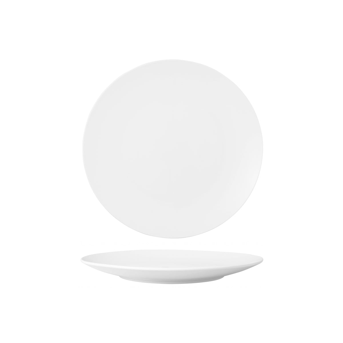 HAG.WBI0009 Maxwell & Williams White Bistro Round Coupe Plate 230mm Globe Importers Adelaide Hospitality Supplies