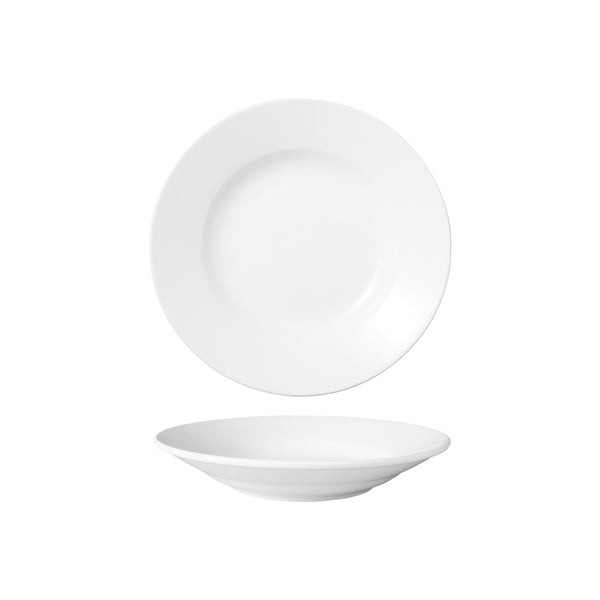 HAG.WBI0017 Maxwell & Williams White Bistro Rim Soup Bowl 230x42mm Globe Importers Adelaide Hospitality Supplies