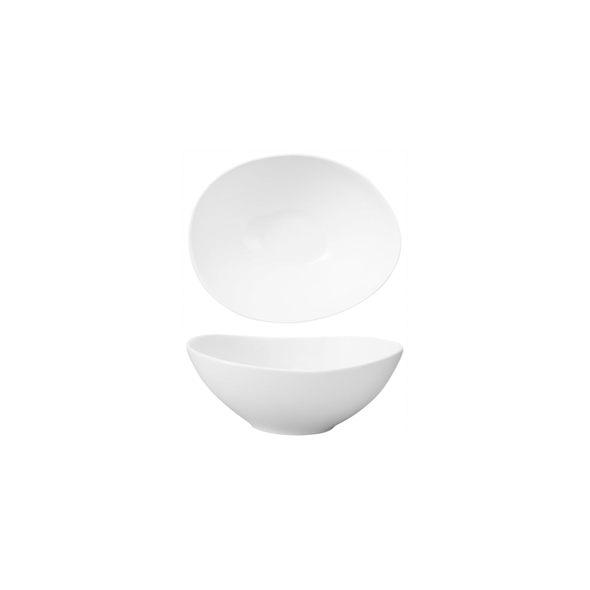 HAG.WBI0032 Maxwell & Williams White Bistro Egg Shaped Bowl 130x103x54mm Globe Importers Adelaide Hospitality Supplies