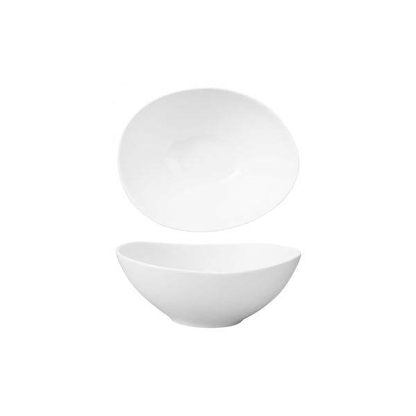 HAG.WBI0033 Maxwell & Williams White Bistro Egg Shaped Bowl 165x130x73mm Globe Importers Adelaide Hospitality Supplies
