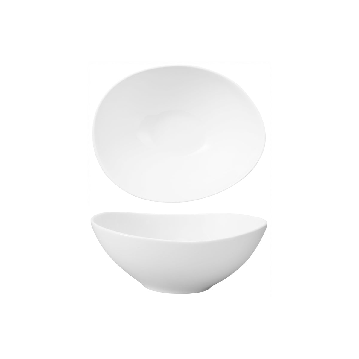 HAG.WBI0034 Maxwell & Williams White Bistro Egg Shaped Bowl 190x155x83mm Globe Importers Adelaide Hospitality Supplies
