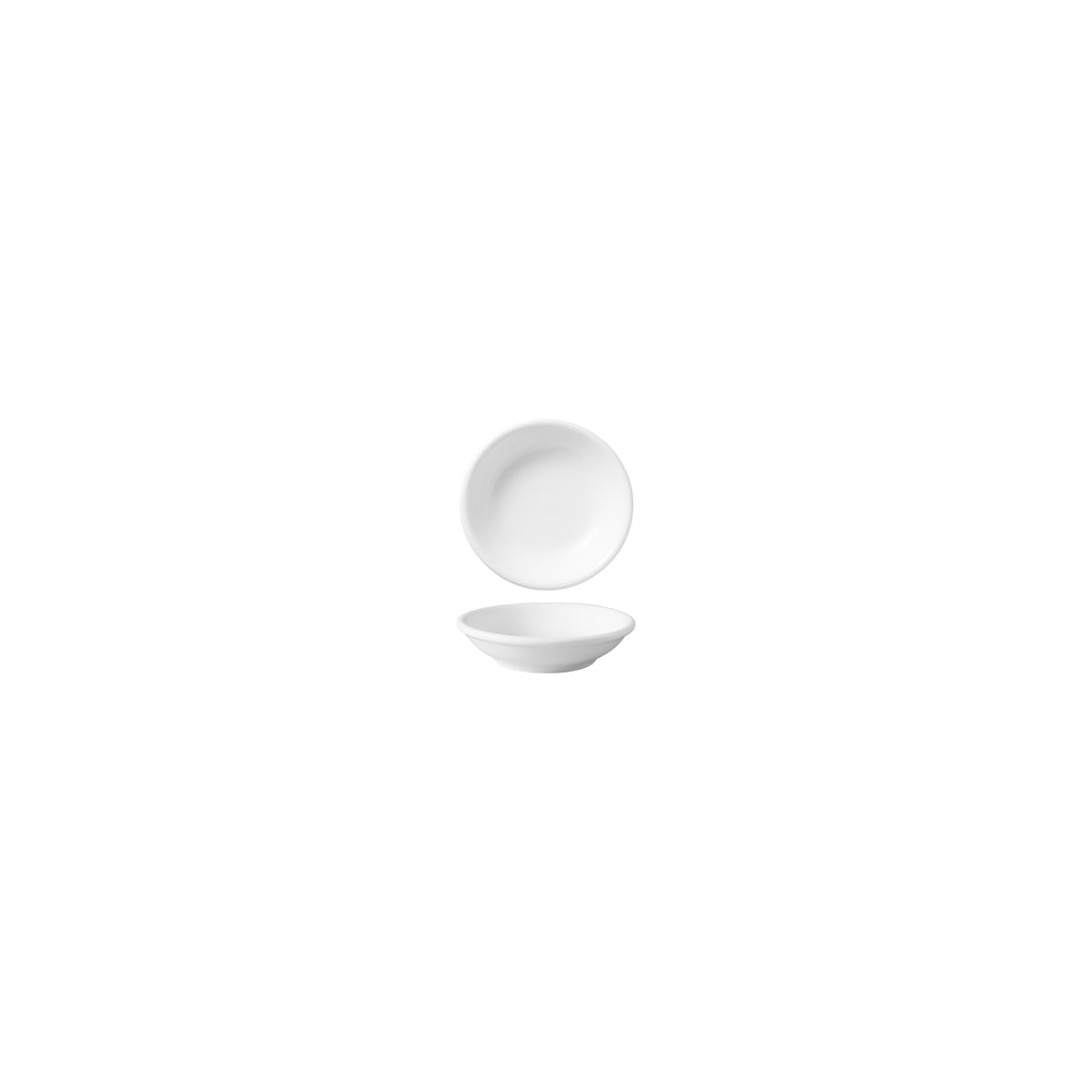 HAG.WBI0036 Maxwell & Williams White Bistro Sauce Dish 73mm Globe Importers Adelaide Hospitality Supplies