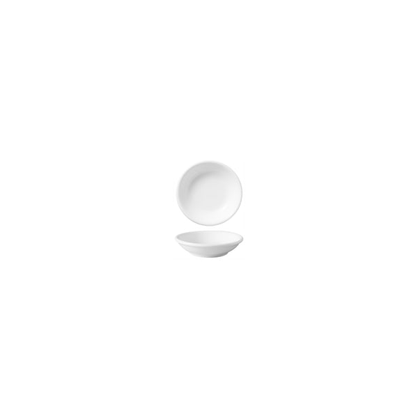HAG.WBI0036 Maxwell & Williams White Bistro Sauce Dish 73mm Globe Importers Adelaide Hospitality Supplies