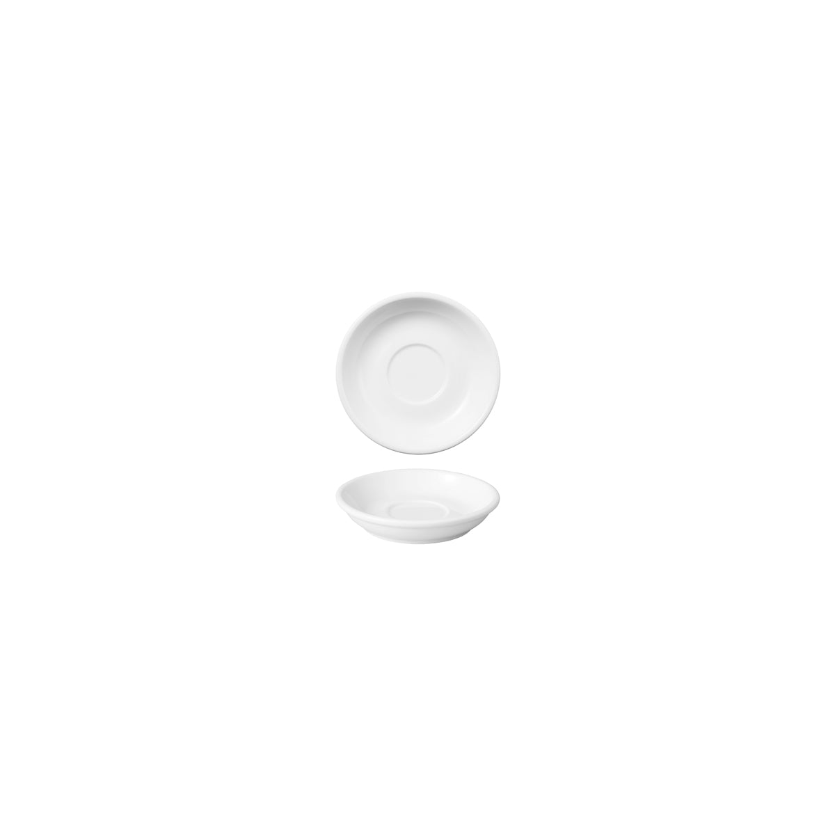 HAG.WBI0049 Maxwell & Williams White Bistro Espresso Saucer 115mm Globe Importers Adelaide Hospitality Supplies