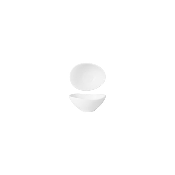 HAG.WBI0065 Maxwell & Williams White Bistro Egg Shaped Bowl 100x80x43mm Globe Importers Adelaide Hospitality Supplies
