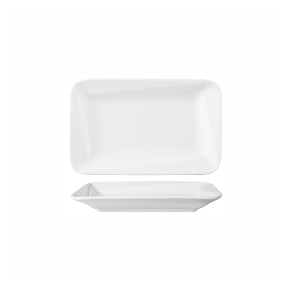 HAG.WBI0067 Maxwell & Williams White Bistro Slant Rectangle Platter 230x145mm Globe Importers Adelaide Hospitality Supplies