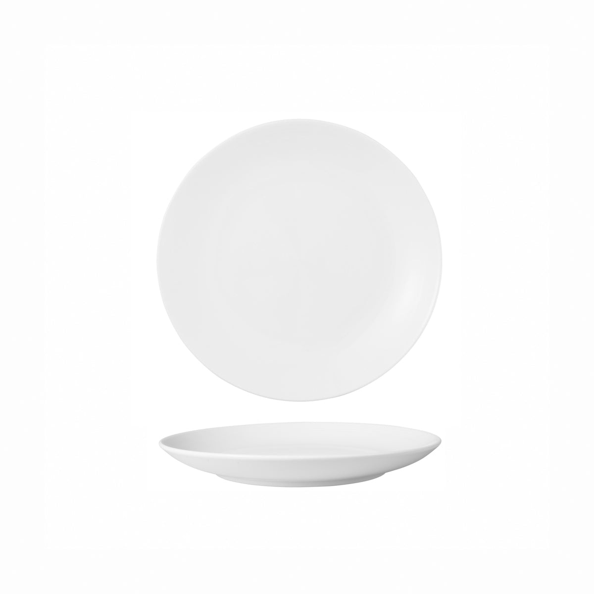 HAG.WBI0099 Maxwell & Williams White Bistro Round Coupe Plate 180mm Globe Importers Adelaide Hospitality Supplies