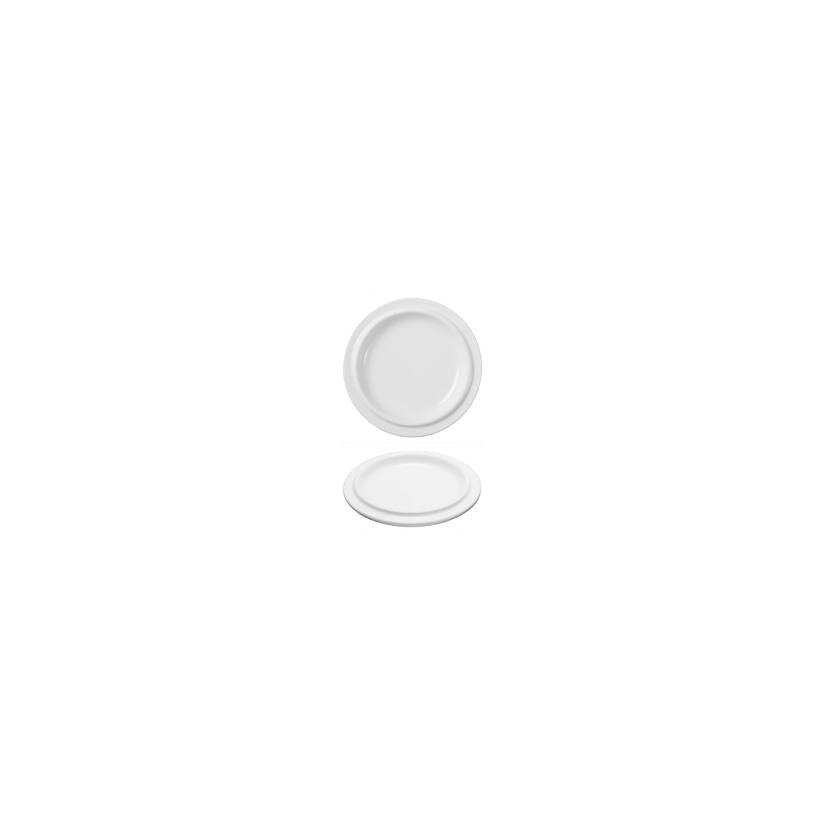 HAG.WBI0100 Maxwell & Williams White Bistro Lid To Suit Stack Bowl 125x125x20mm Globe Importers Adelaide Hospitality Supplies