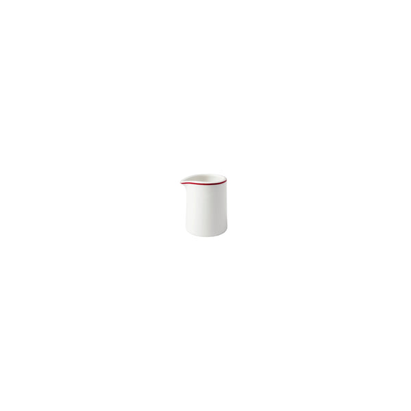 HAG.WBI0119 Maxwell & Williams Bistro Red Rim Pourer 60ml Globe Importers Adelaide Hospitality Supplies