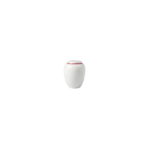 HAG.WBI0121 Maxwell & Williams Bistro Red Rim Pepper Shaker 57x73mm Globe Importers Adelaide Hospitality Supplies