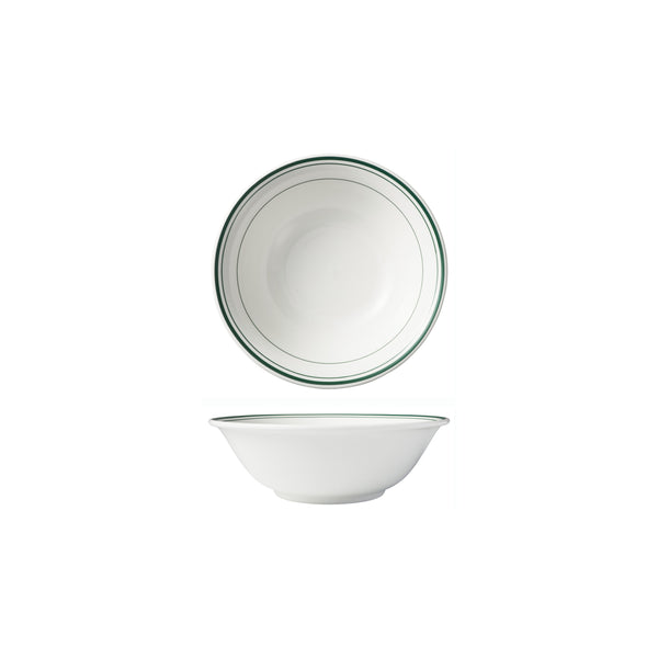 HAG.WBI0142 Maxwell & Williams Bistro Green Rim Cereal / Salad Bowl 150x53mm Globe Importers Adelaide Hospitality Supplies