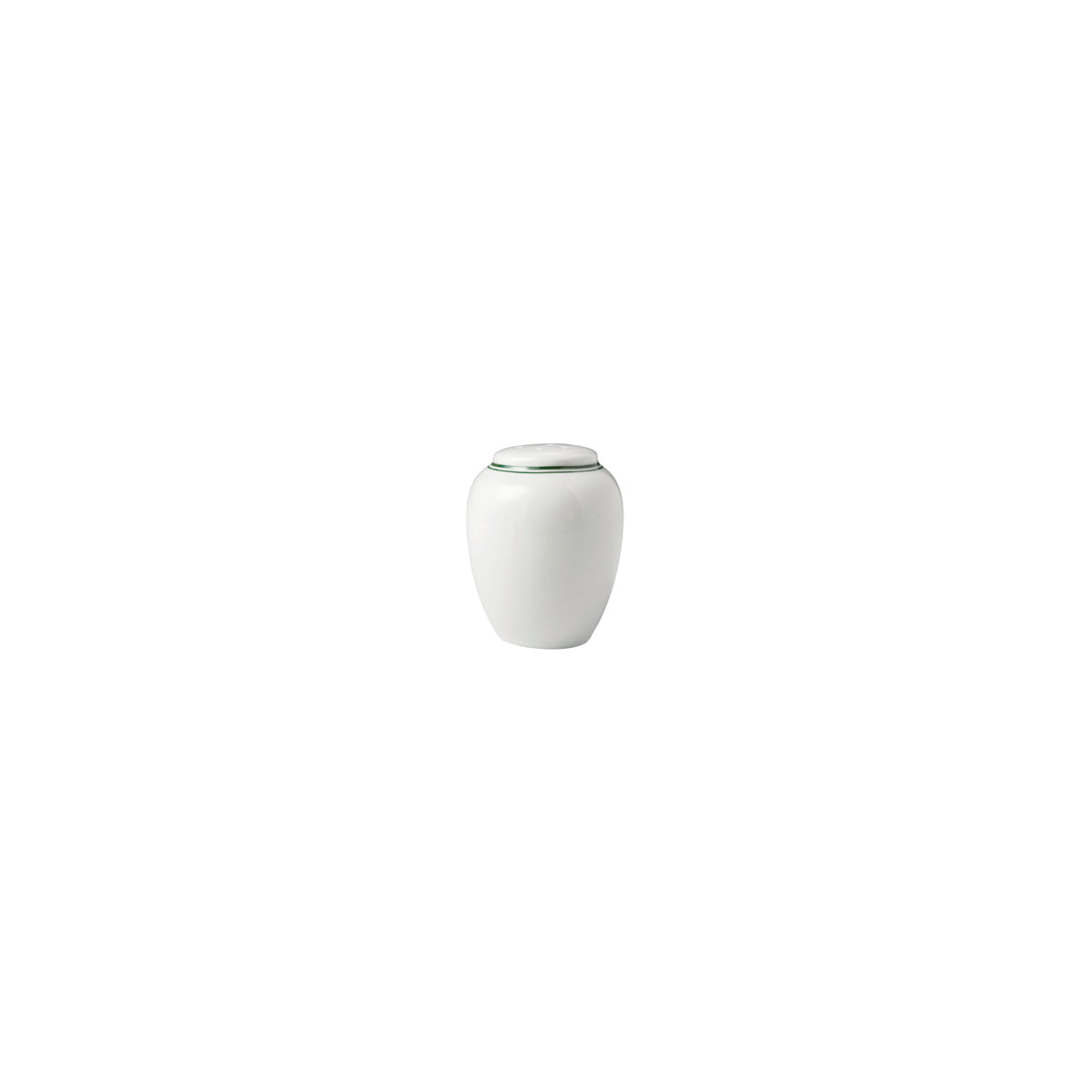 HAG.WBI0155 Maxwell & Williams Bistro Green Rim Pepper Shaker 57x73mm Globe Importers Adelaide Hospitality Supplies