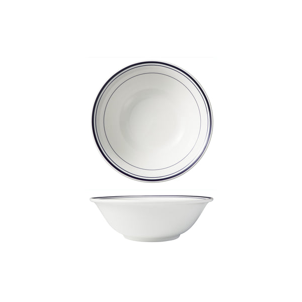 HAG.WBI0178 Maxwell & Williams Bistro Blue Rim Cereal / Salad Bowl 200x67mm Globe Importers Adelaide Hospitality Supplies