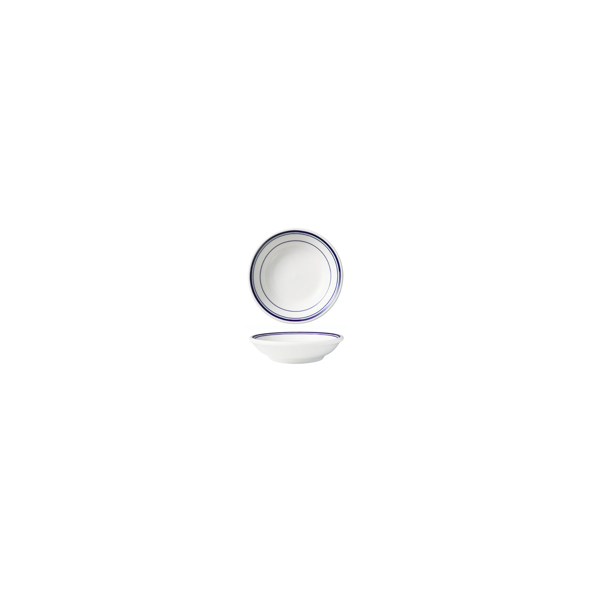 HAG.WBI0185 Maxwell & Williams Bistro Blue Rim Sauce Dish 75mm Globe Importers Adelaide Hospitality Supplies