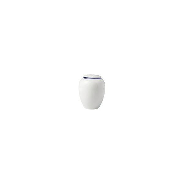 HAG.WBI0188 Maxwell & Williams Bistro Blue Rim Salt Shaker 57x73mm Globe Importers Adelaide Hospitality Supplies