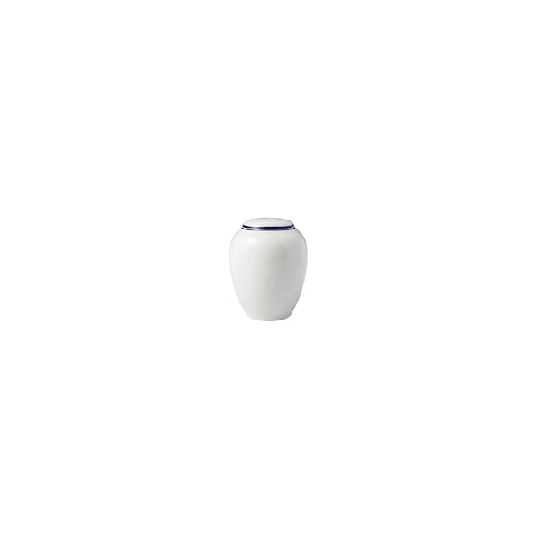 HAG.WBI0189 Maxwell & Williams Bistro Blue Rim Pepper Shaker 57x73mm Globe Importers Adelaide Hospitality Supplies