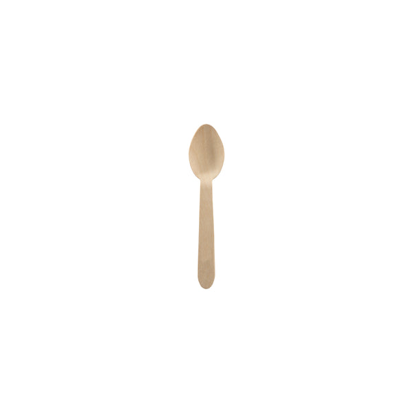 BP.HY-10TS-5000 BioPak Unbranded FSC™ Wooden Teaspoon 100mm Globe Importers Adelaide Hospitality Supplies