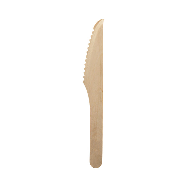 BP.HY-16K-2000 BioPak Unbranded FSC™ Wooden Knife 160mm Globe Importers Adelaide Hospitality Supplies
