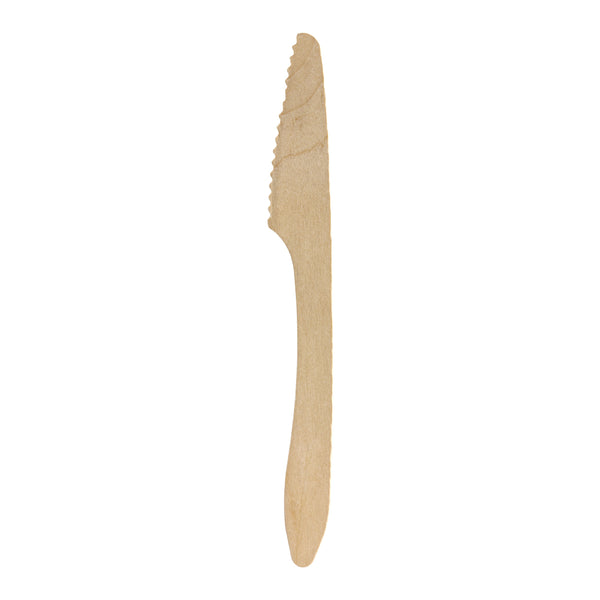 BP.HY-19K-COATED BioPak Coated FSC Wooden Knife 190mm Globe Importers Adelaide Hospitality Supplies