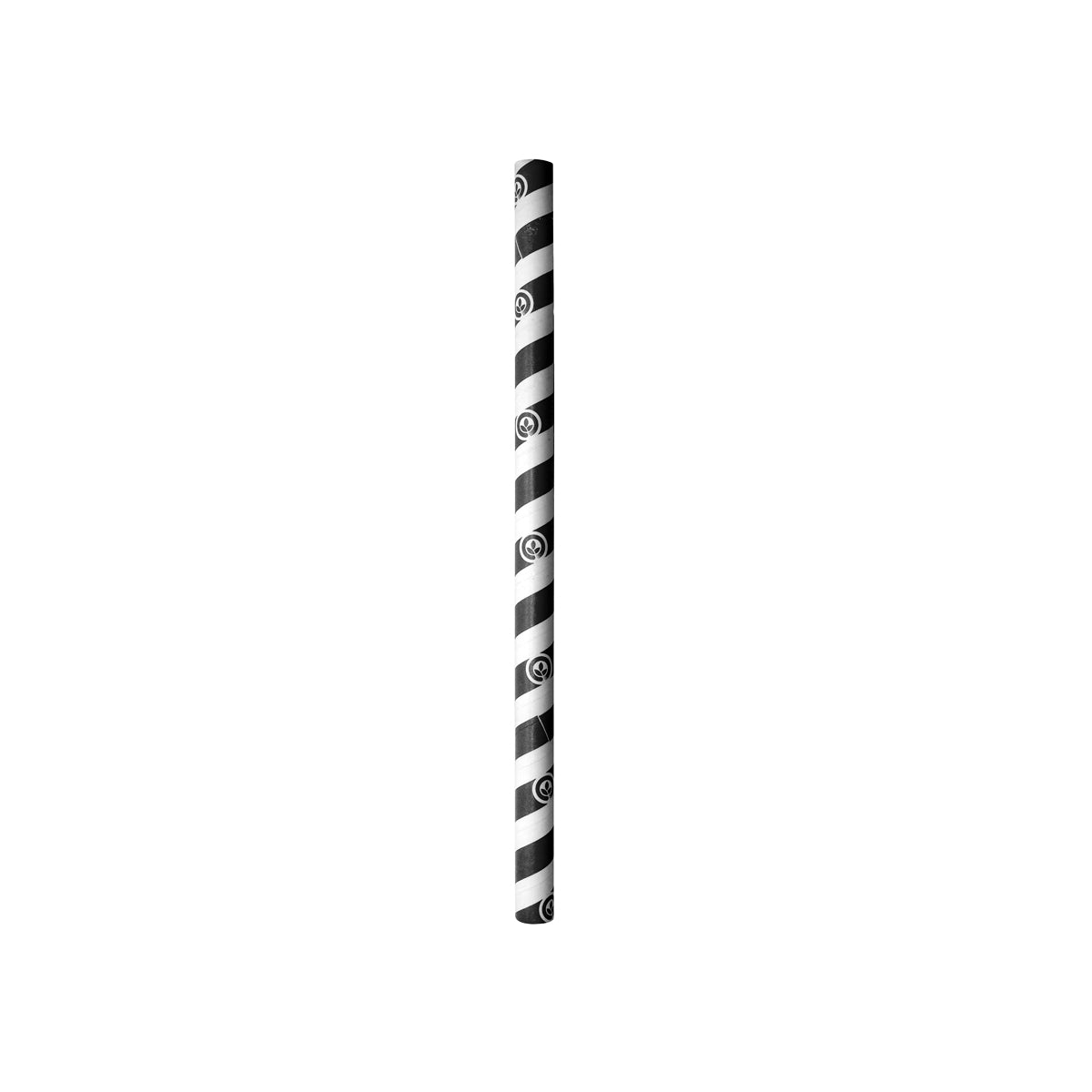 BP.JP-PBS-10x197-BS BioPak Jumbo BioStraw Paper Black Stripe 10x197mm Globe Importers Adelaide Hospitality Supplies