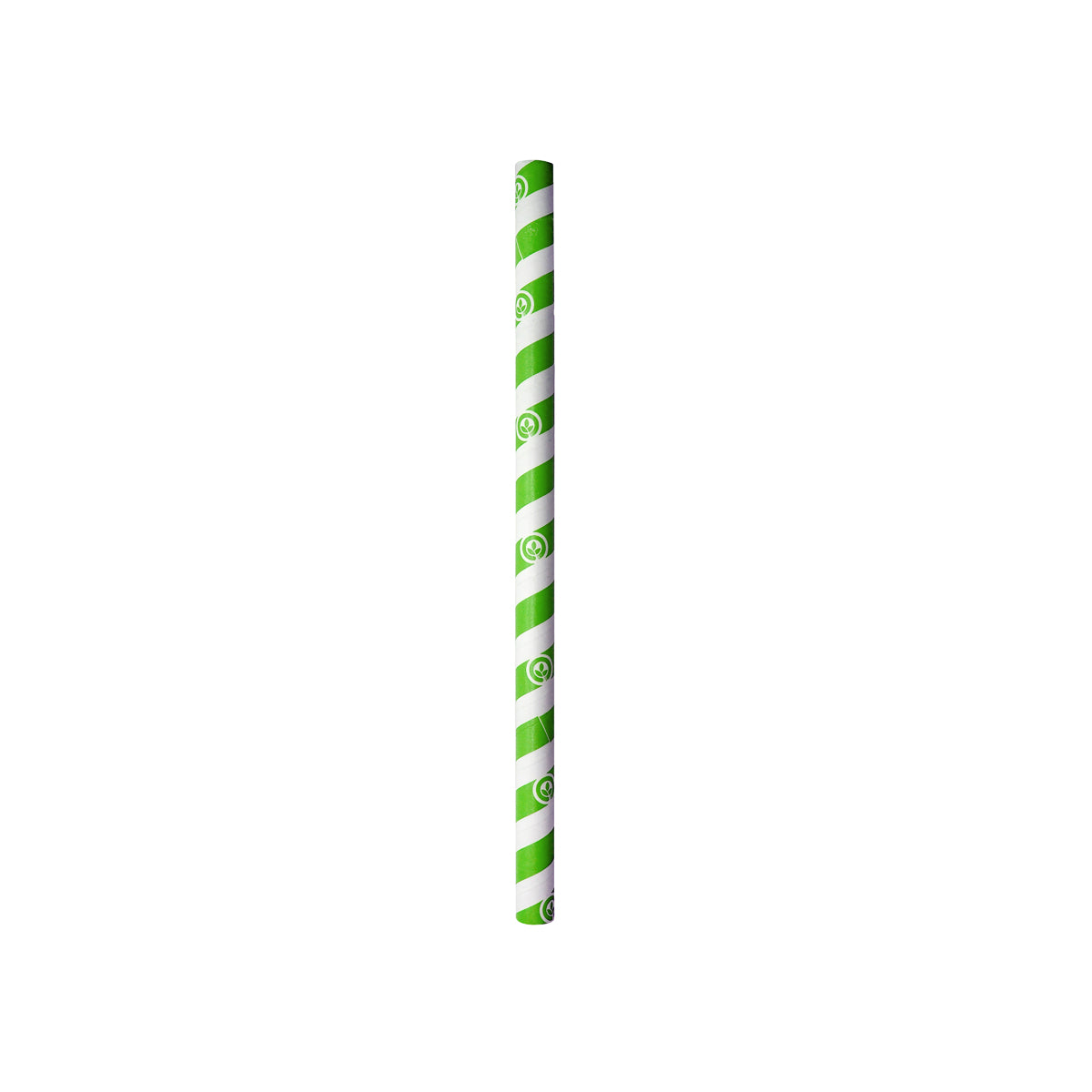 BP.JP-PBS-10x197-GS BioPak Jumbo BioStraw Paper Green Stripe 10x197mm Globe Importers Adelaide Hospitality Supplies