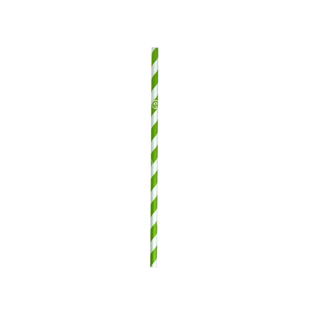 BP.JP-PBS-6x197-GS BioPak Regular BioStraw Paper Green Stripe 6x197mm Globe Importers Adelaide Hospitality Supplies