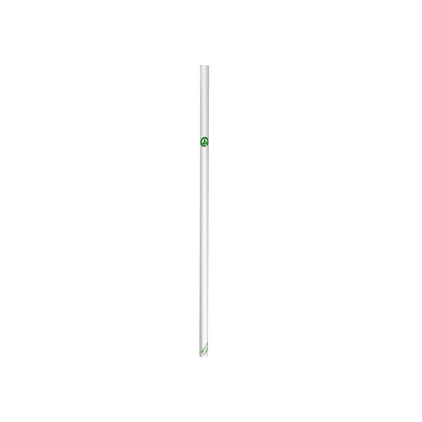 BP.JP-PBS-6x197-W BioPak Regular BioStraw Paper White 6x197mm Globe Importers Adelaide Hospitality Supplies