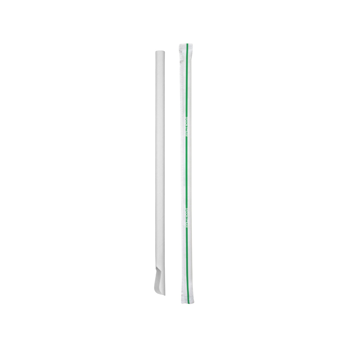 BP.JP-PBS-8X210-SPOON-IW BioPak Spoon BioStraw Paper Black Individually Wrapped 8x210mm Globe Importers Adelaide Hospitality Supplies