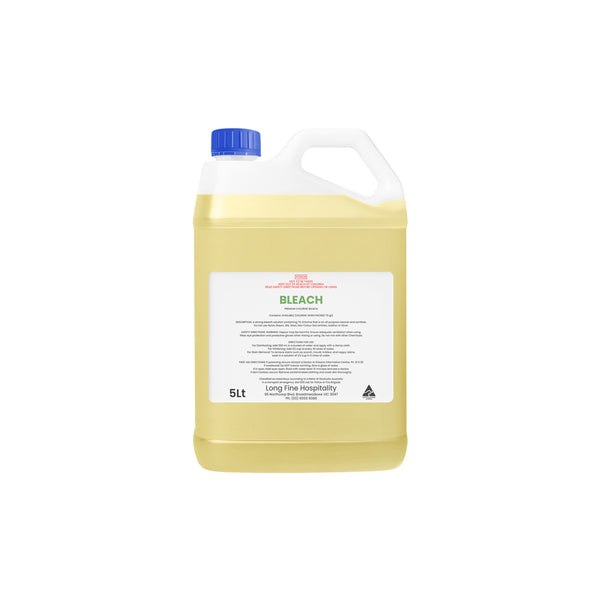 LFC.CHEM.BLCH5 Bleach 7% 5Lt Globe Importers Adelaide Hospitality Supplies