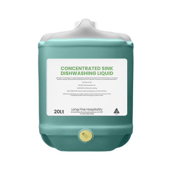 LFC.CHEM.DET20 Manual Dishwashing Detergent Concentrated 20Lt Globe Importers Adelaide Hospitality Supplies