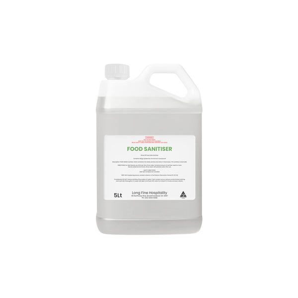 LFC.CHEM.FS5 Food Sanitiser 5Lt Globe Importers Adelaide Hospitality Supplies