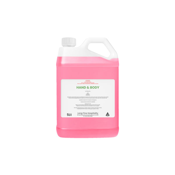 LFC.CHEM.HSL5 Hand Soap / Body Wash Pink 5Lt Globe Importers Adelaide Hospitality Supplies