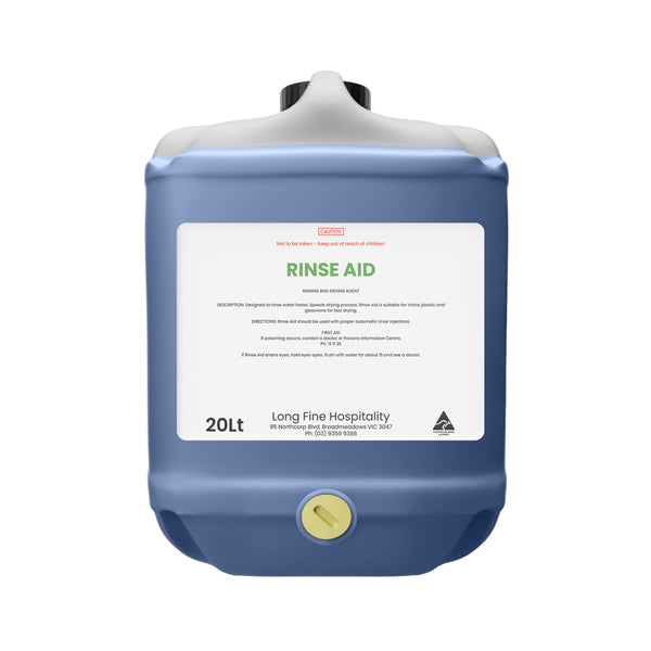 LFC.CHEM.RA20 Auto Rinse Aid 20Lt Globe Importers Adelaide Hospitality Supplies