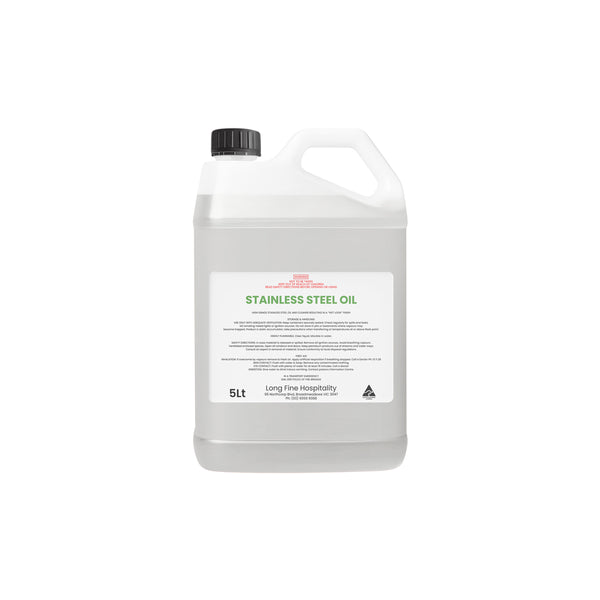 LFC.CHEM.SSO5 Stainless Steel Oil 5Lt Globe Importers Adelaide Hospitality Supplies
